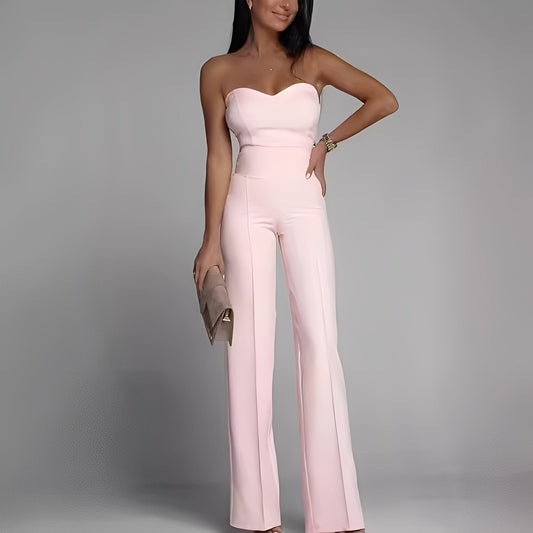 Briley - Elegant, formell, stroppeløs jumpsuit for damer