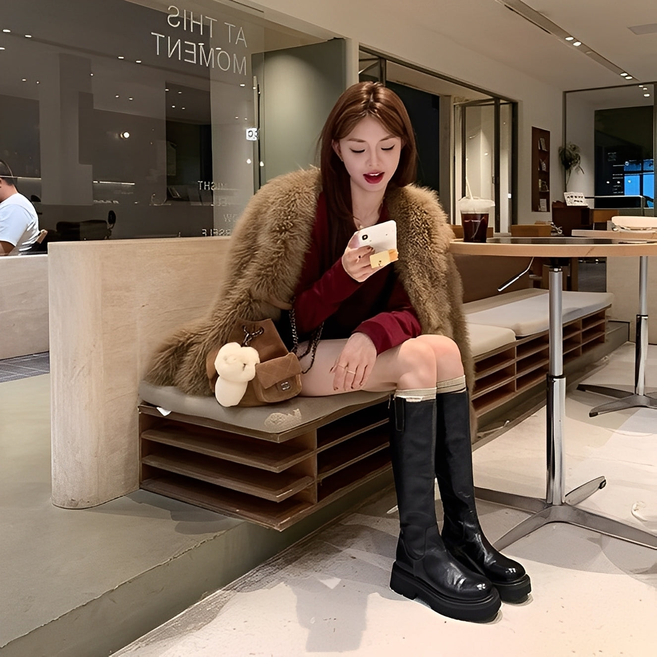 Christine - Elegante lange lærstøvler for kvinner