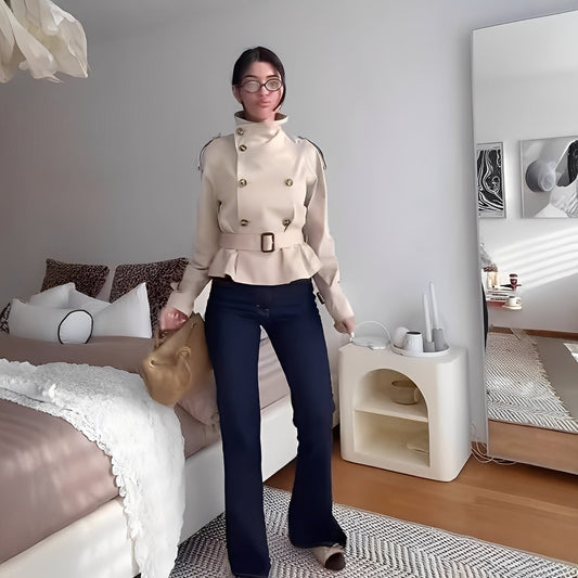 Cindy - Moteriktig trenchcoat for kvinner