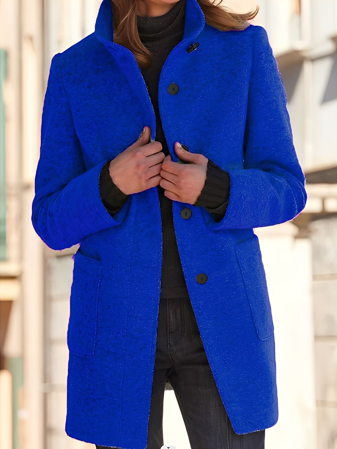 Julissa - Varm vinterfrakk med lomme for kvinner