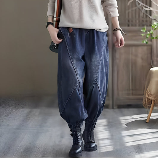 Shyanne - Tradisjonelle jeans med elastisk midje for kvinner