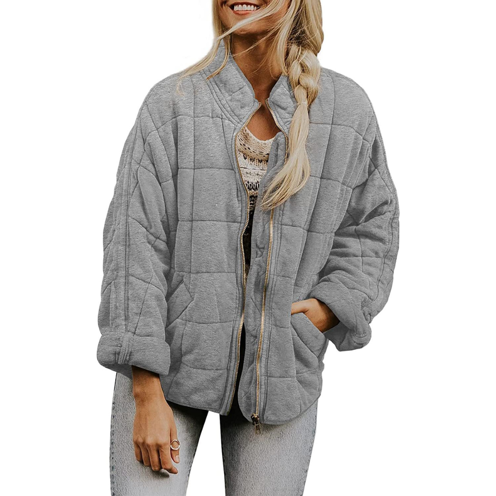 Jordana - Oversized-dunjakke med lommer for damer