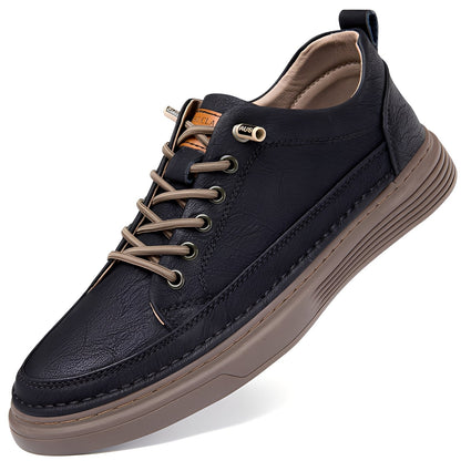 Damion - Klassiske sneakers i lær for menn
