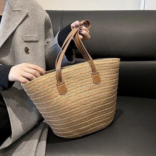 Shelley - Elegant Stråveske for Kvinner