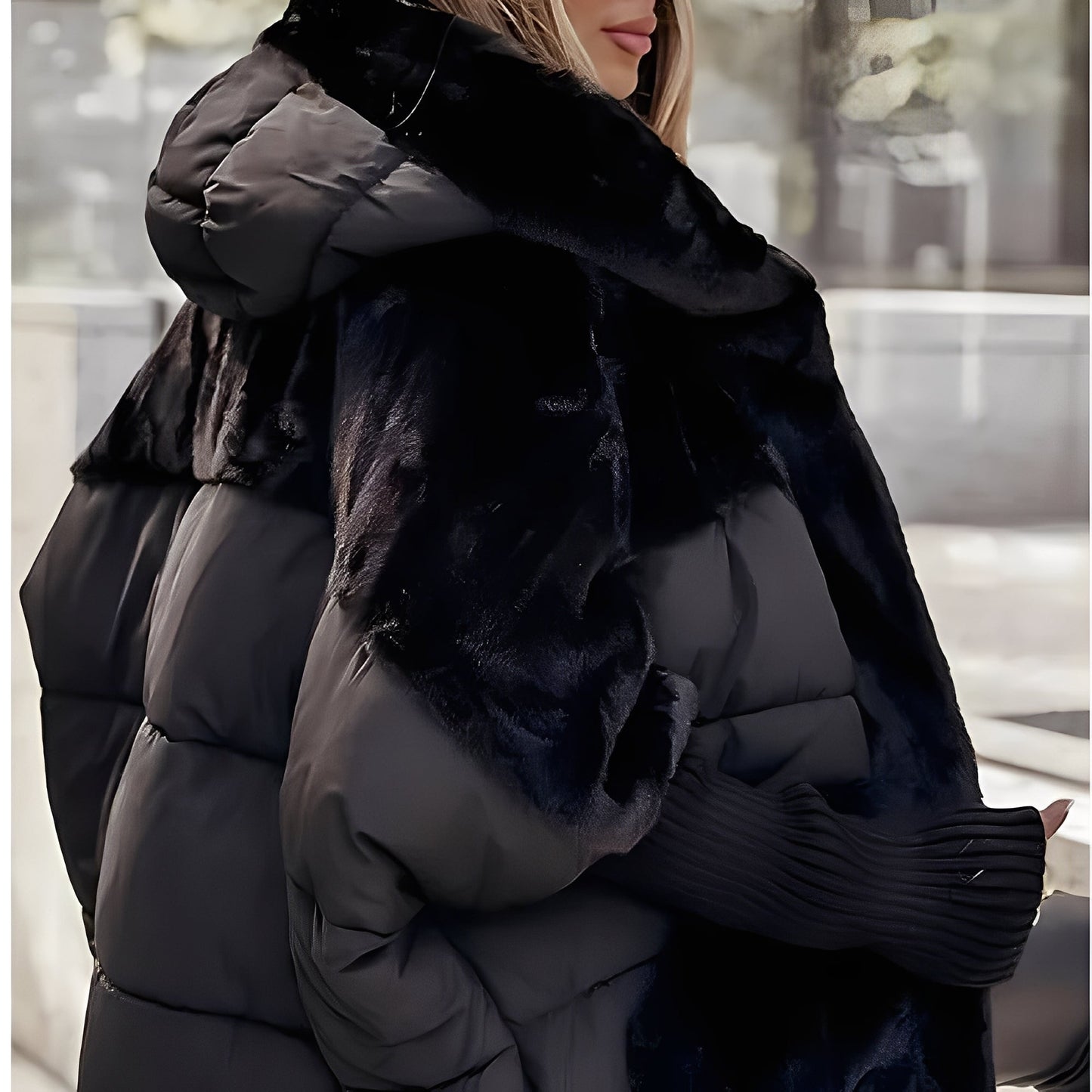 Barbara - Luksuriøs bomberjakke med hette for kvinner