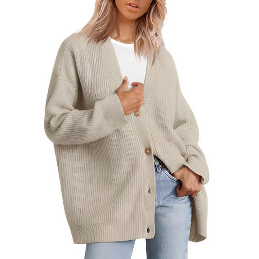 Christal - Tilfeldig Stor Cardigan for Kvinner