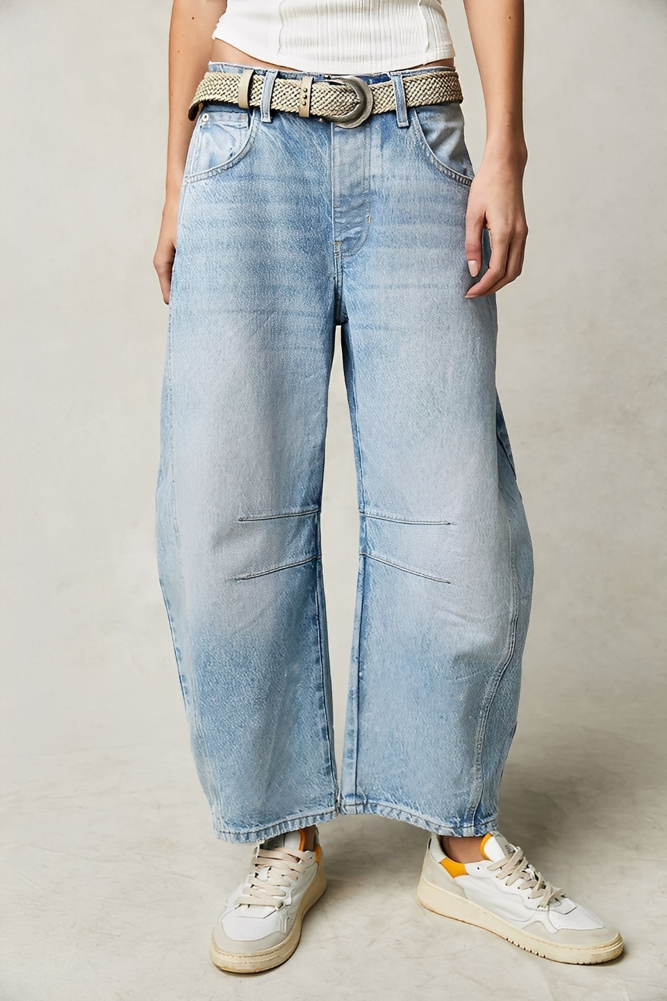 Adrienne - Klassiske vidt snittede Barrel-Jeans for damer
