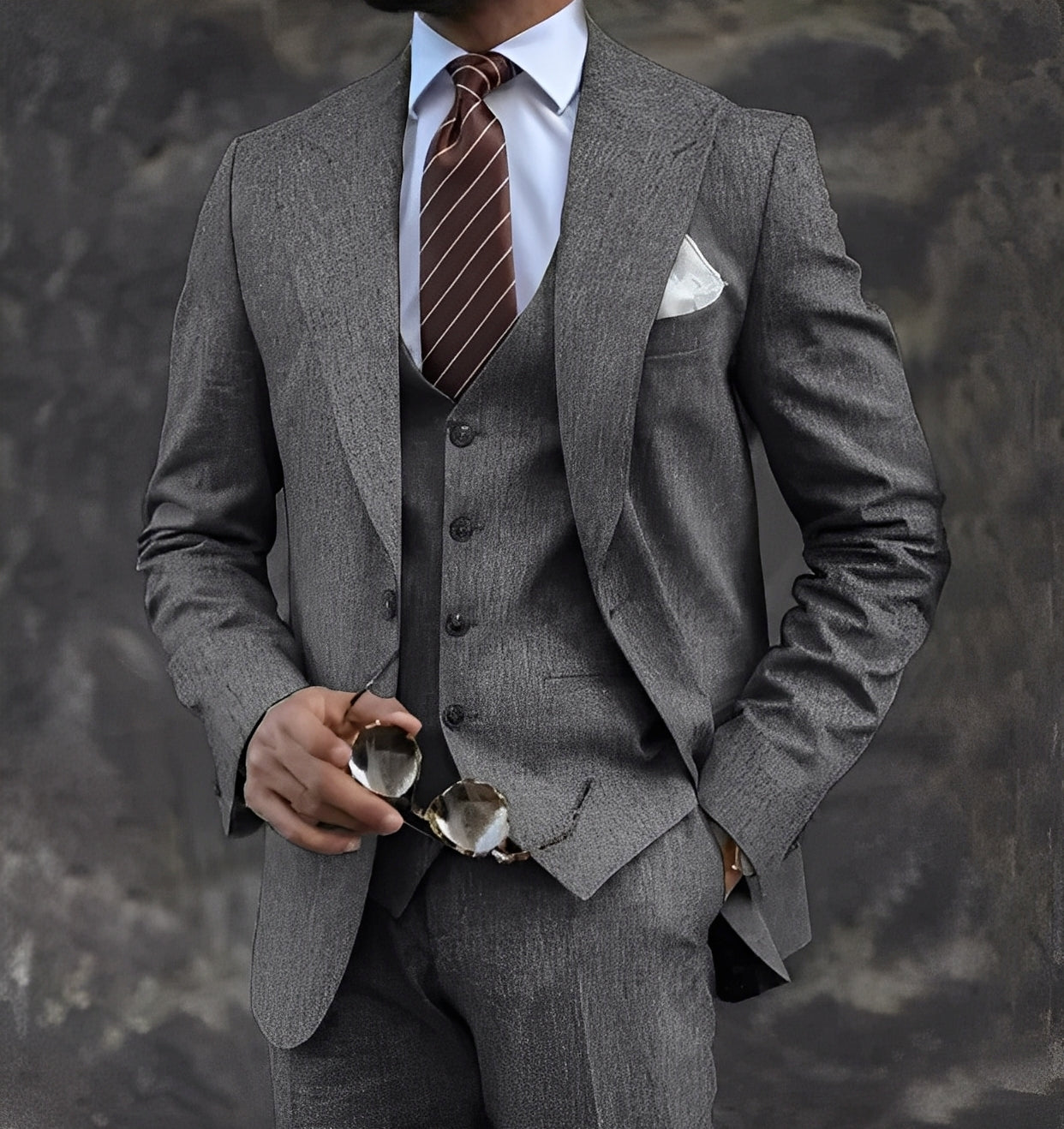 Cordell - Elegant, formell tredelt dress for herrer