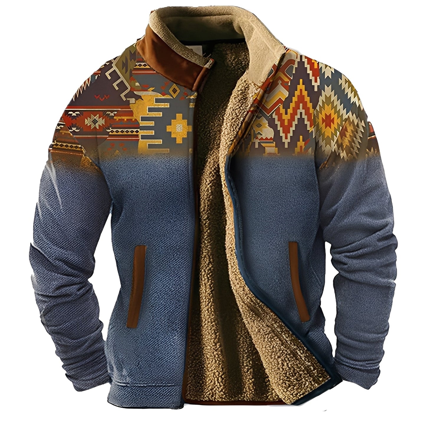 Aubert - Fleecejakke utendørs for menn