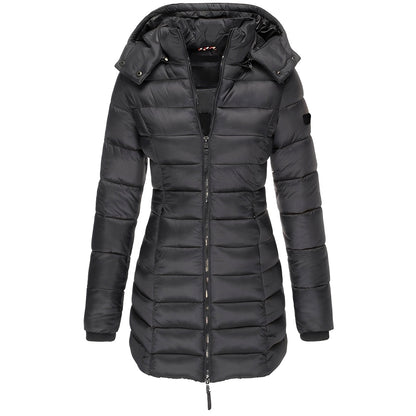 Louisa - Elegant, varm, polstret jakke for kvinner