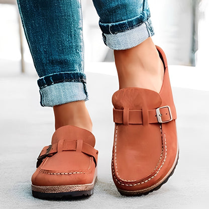 Briana - Komfortable Slip-On Sandaler med Spenne for Kvinner