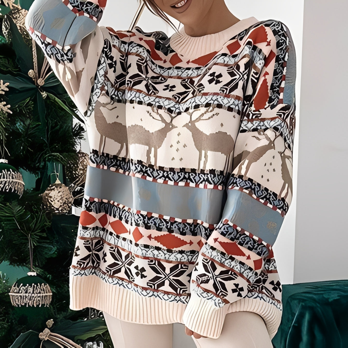 Rosemary - Stilig, varm julegenser for damer