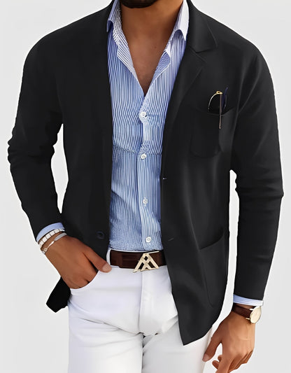 Giffard - Elegant ulljakke med dobbeltradet knapping for herrer