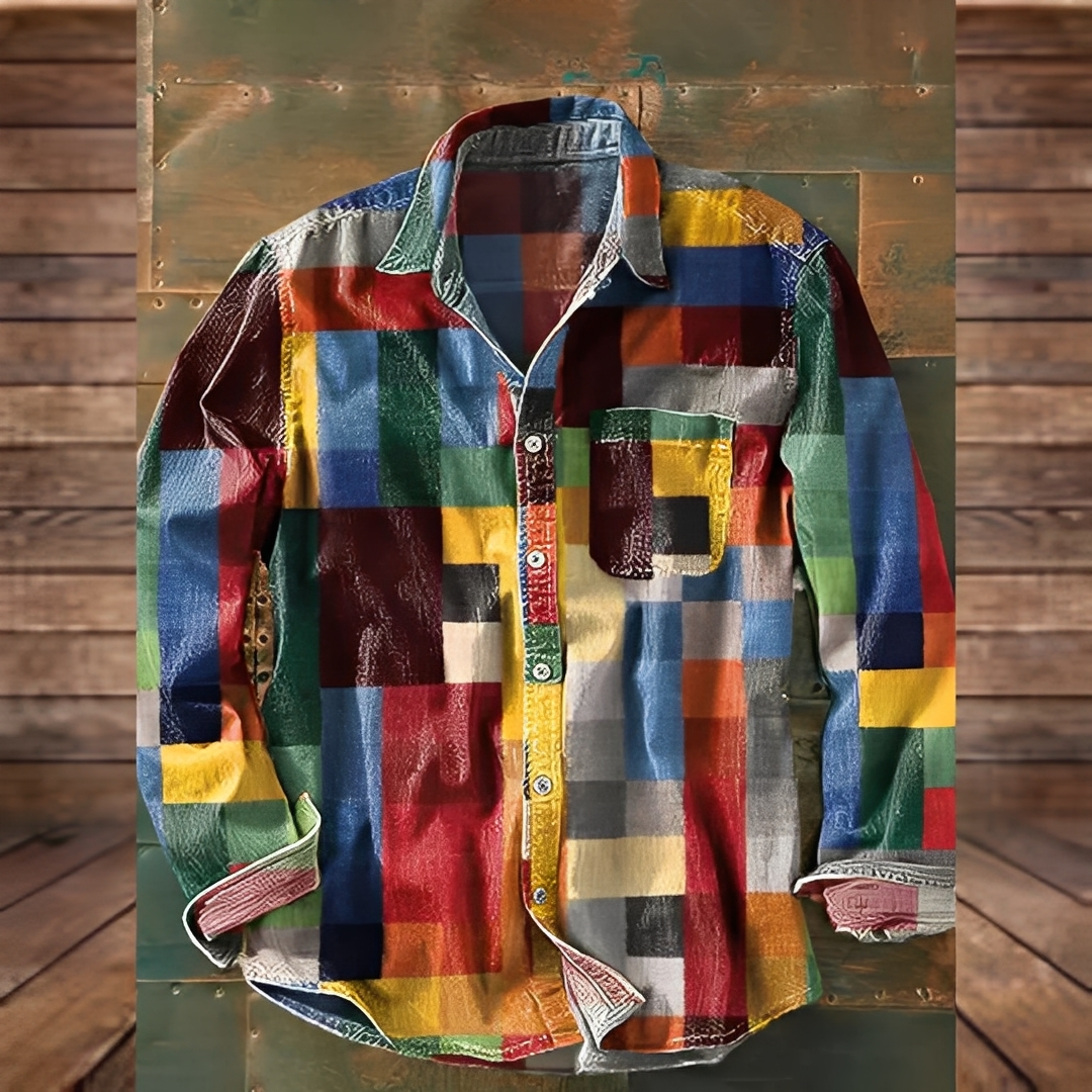 Gontran - Elegant skjorte med praktisk lomme for menn