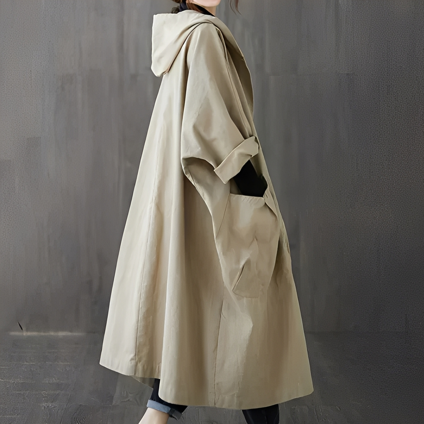 Dael - Oversize trenchcoat for kvinner