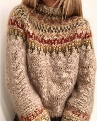 Macey - Grov strikket genser for damer