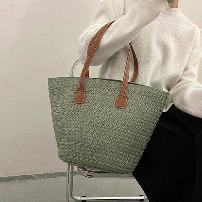 Shelley - Elegant Stråveske for Kvinner