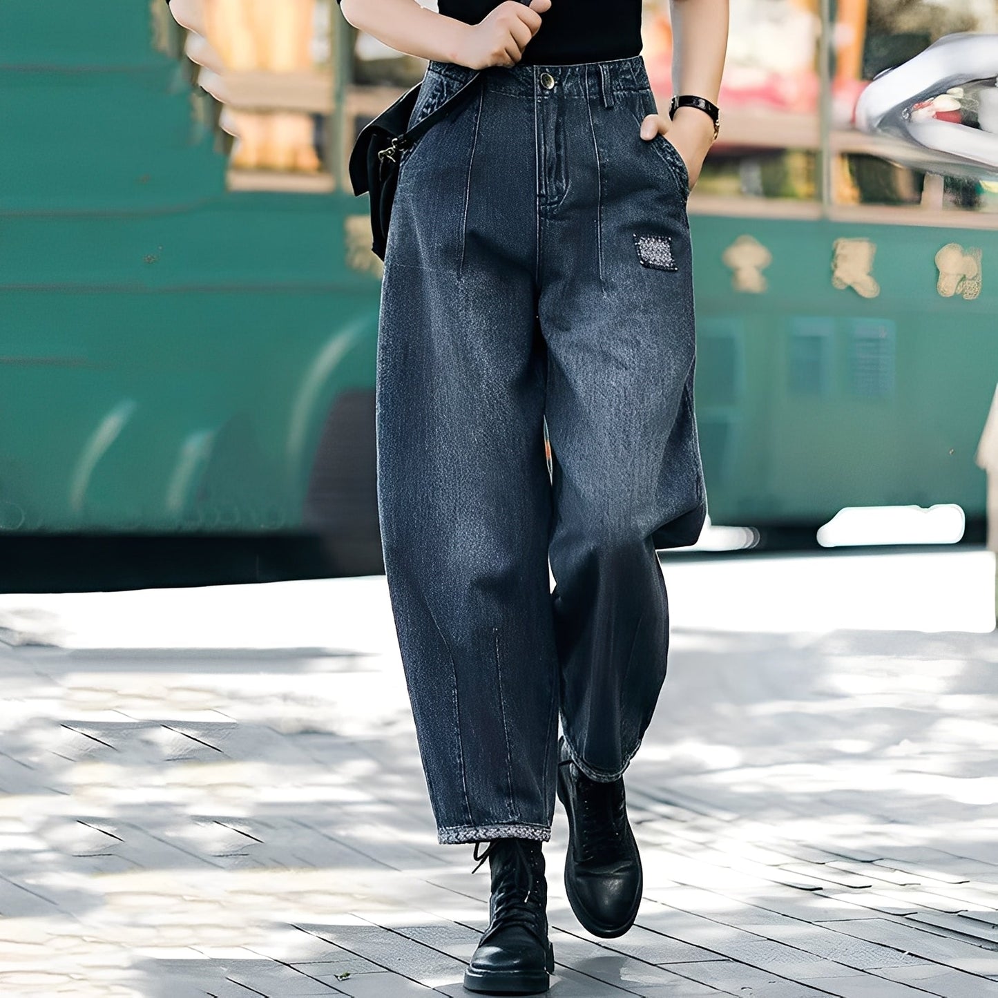 Shirlee - Stilige jeans med høy midje for kvinner