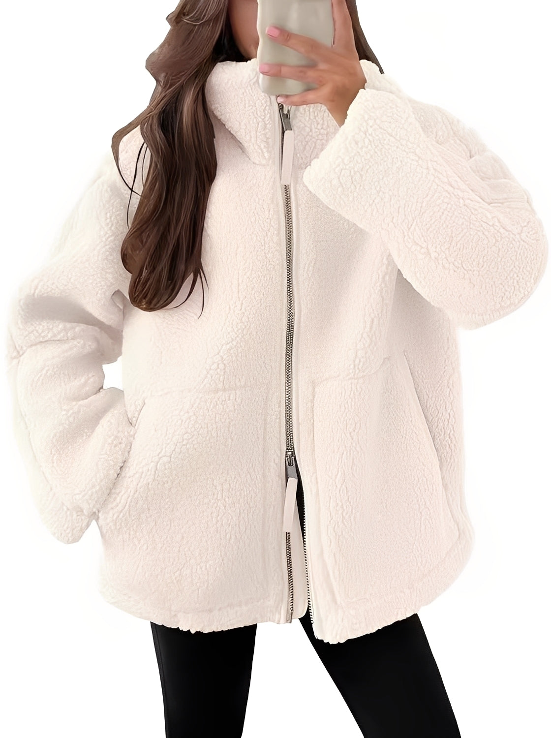 Rowena - Stilfull ulljakke med glidelås for damer