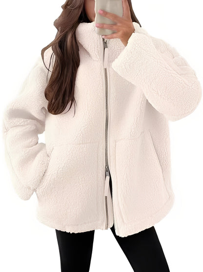 Rowena - Stilfull ulljakke med glidelås for damer