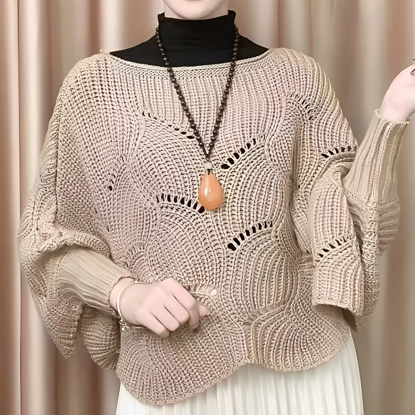 Celestine - Termosweater med vide ermer for damer