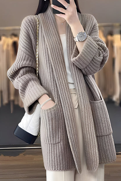 Suzanna - Elegant lang cardigan for damer