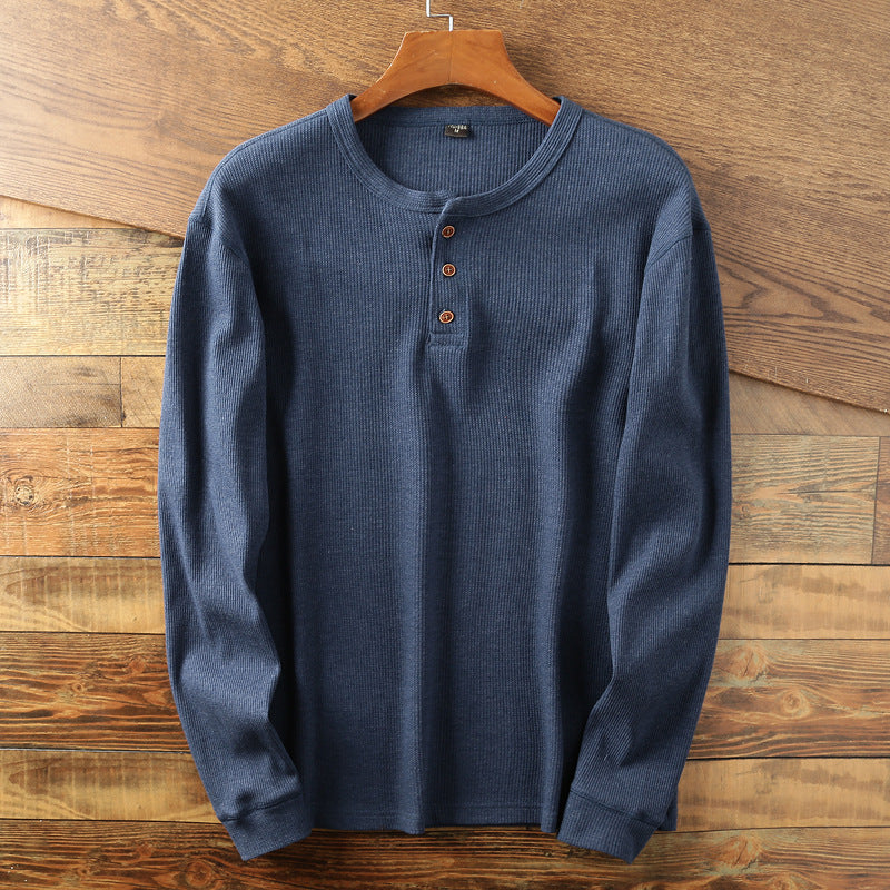 Damion - Casually designed men's long-sleeve cotton shirt