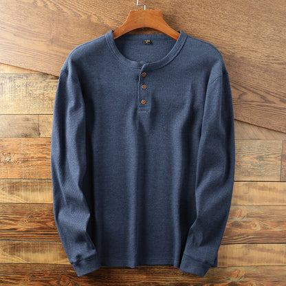 Damion - Casually designed men's long-sleeve cotton shirt