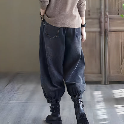 Shyanne - Tradisjonelle jeans med elastisk midje for kvinner