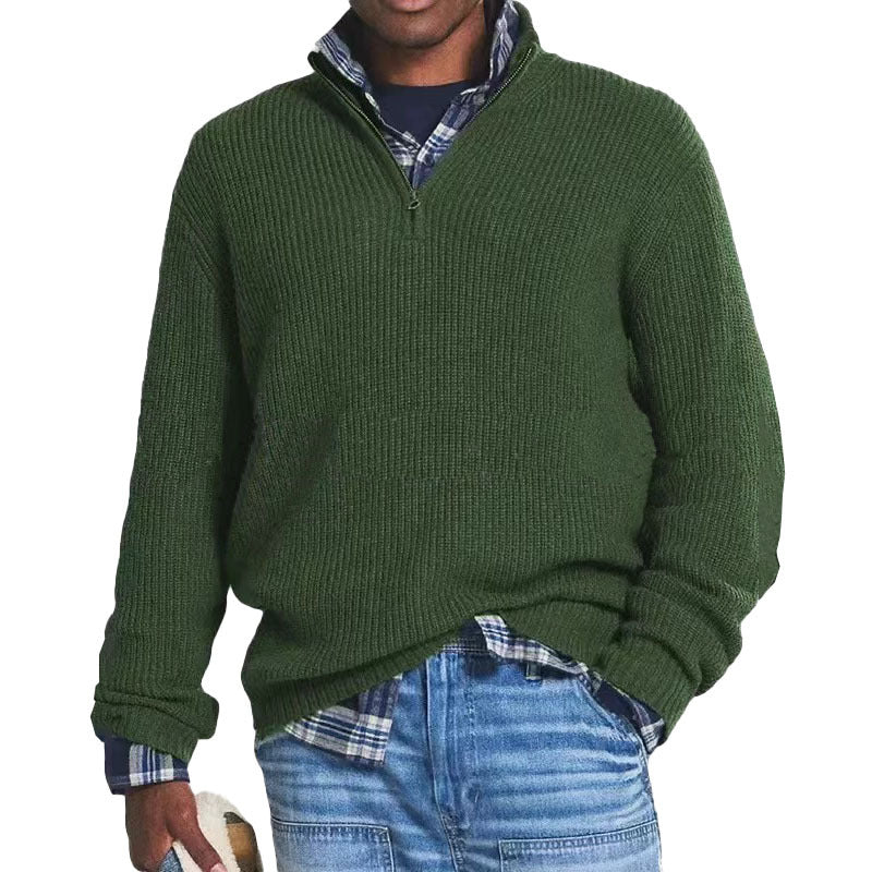 Charlton - Casually elegant men's cashmere sweater with zipper