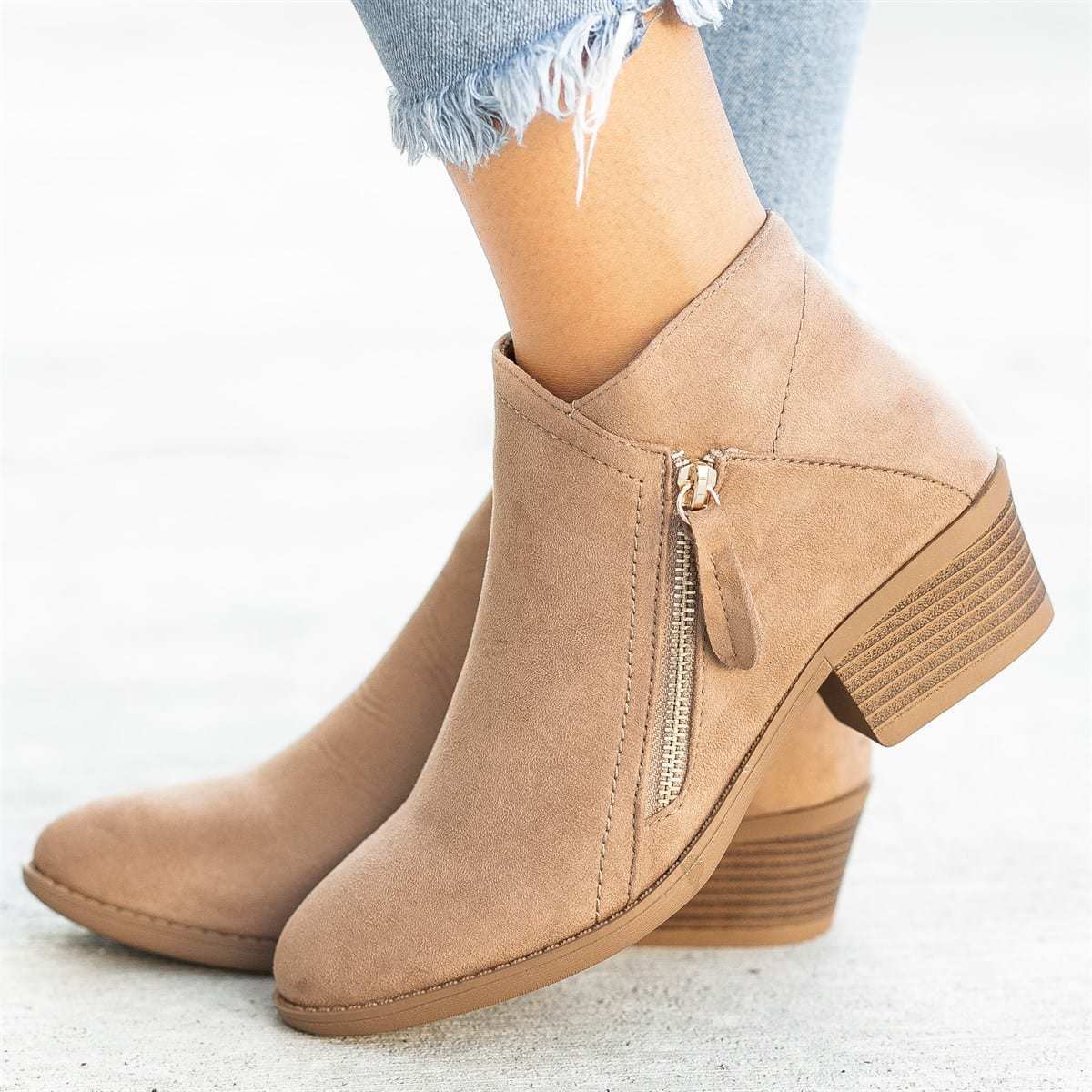Elizabeth - Stilfulle Lederstiefler i Suede for Damer
