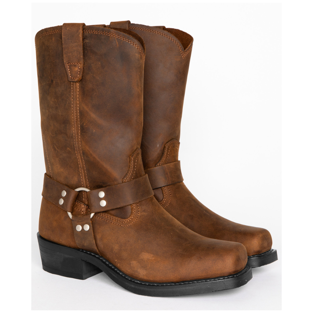 Crofton - Tilfeldige skinn-cowboystøvler for menn