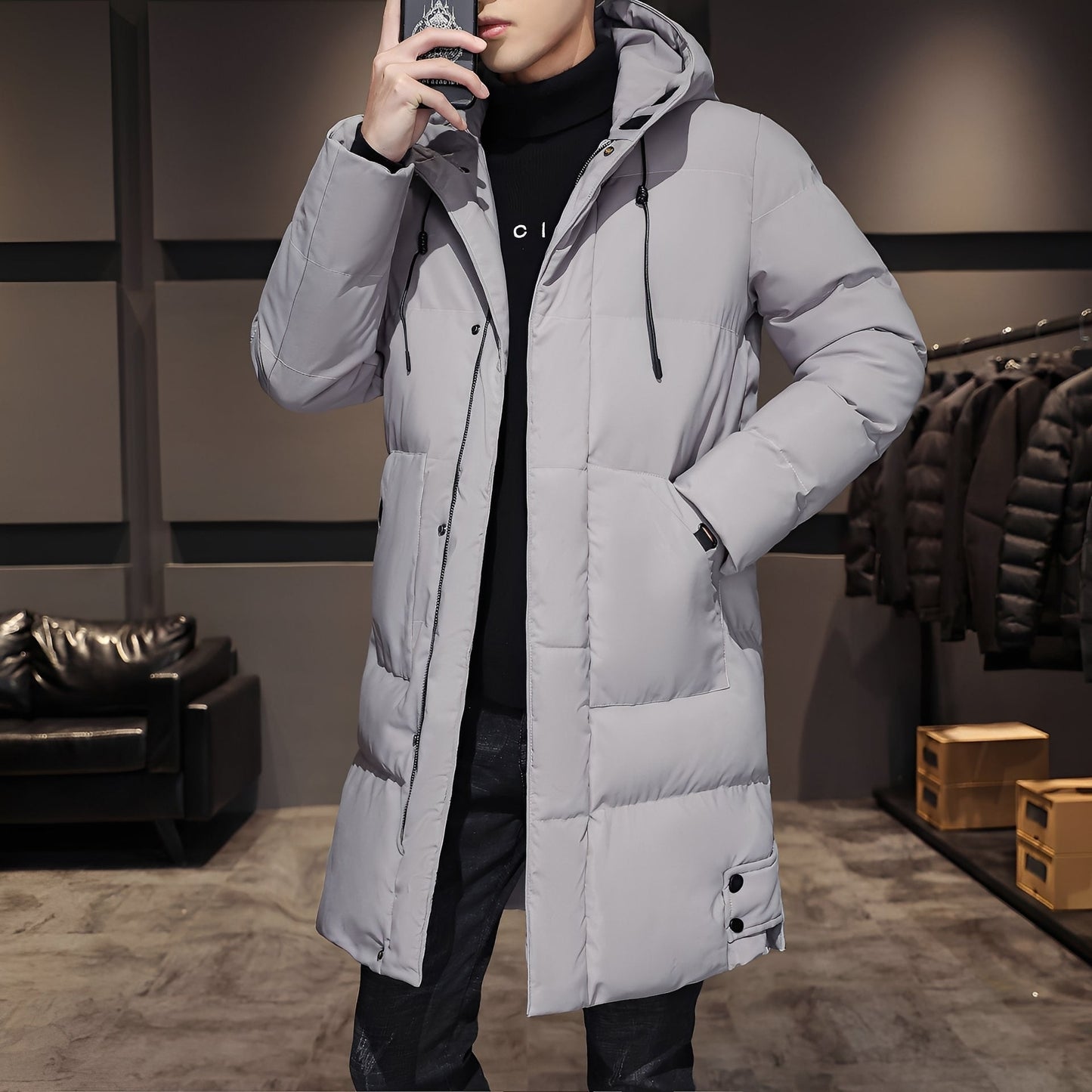Bryan - Stilig, tykk parka-jakke for herrer