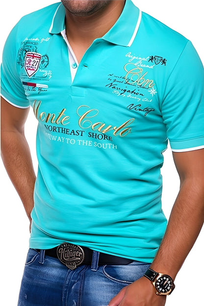Brent - Lässiges Poloshirt mit Aufdruck für Herren