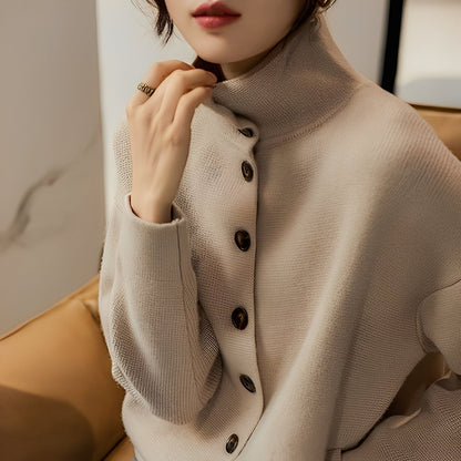 Evelynn - Elegant genser med ståkrage for kvinner