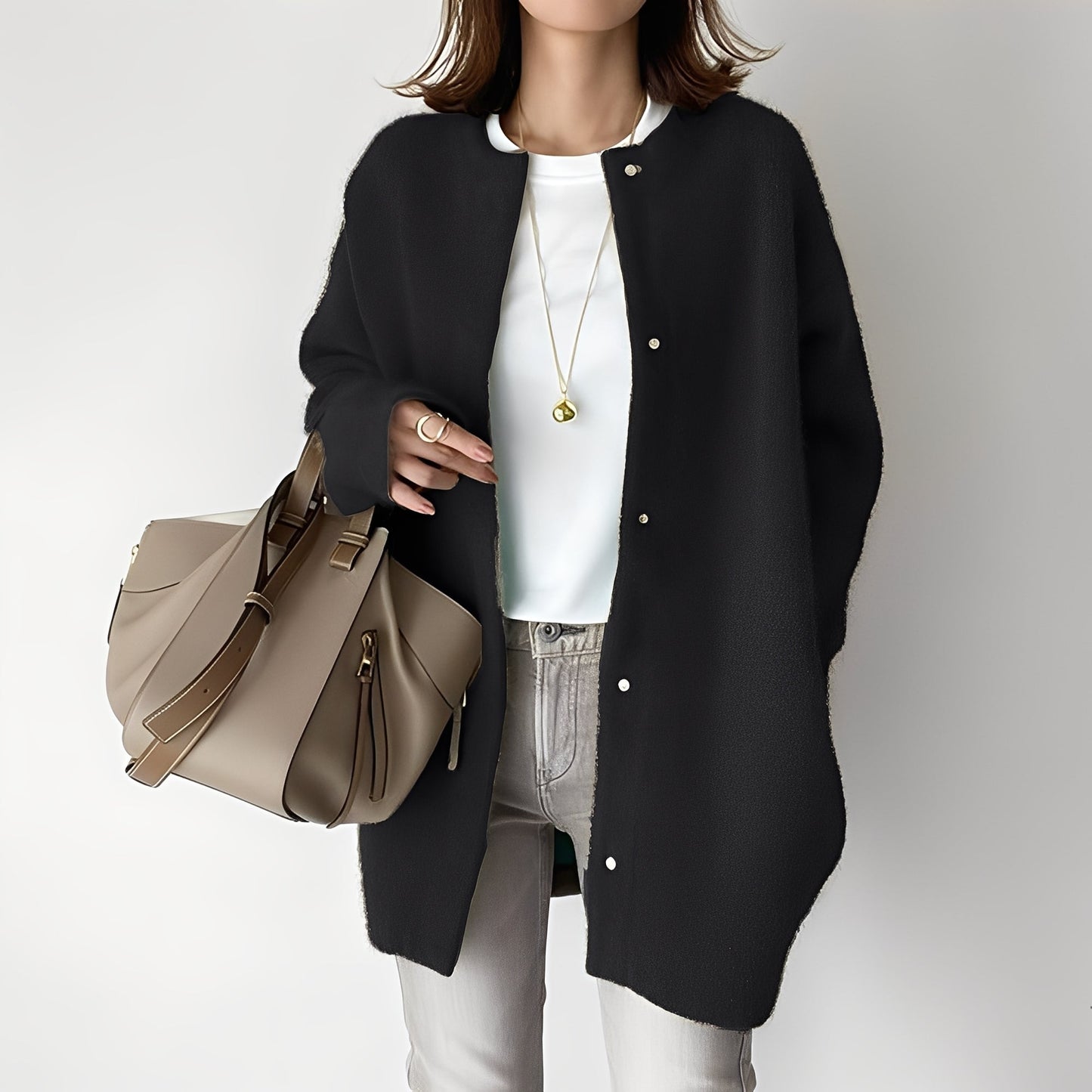 Dahlia - Stilfull, locker sittende Cardigan for Damer