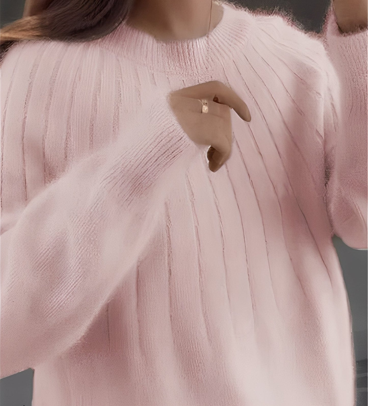 Josslyn - Elegant, løs sittende kasjmirgenser for damer