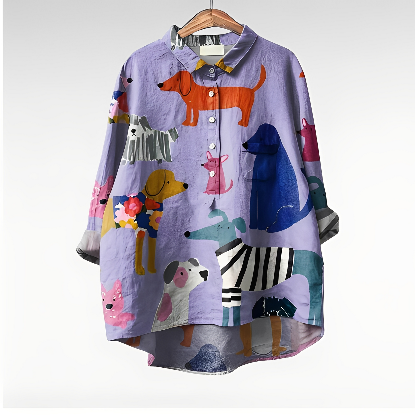 Eyden - Kunstnerisk skjorte med lange ermer for kvinner