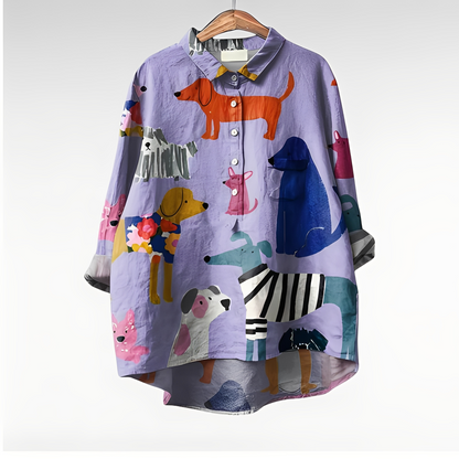 Eyden - Kunstnerisk skjorte med lange ermer for kvinner