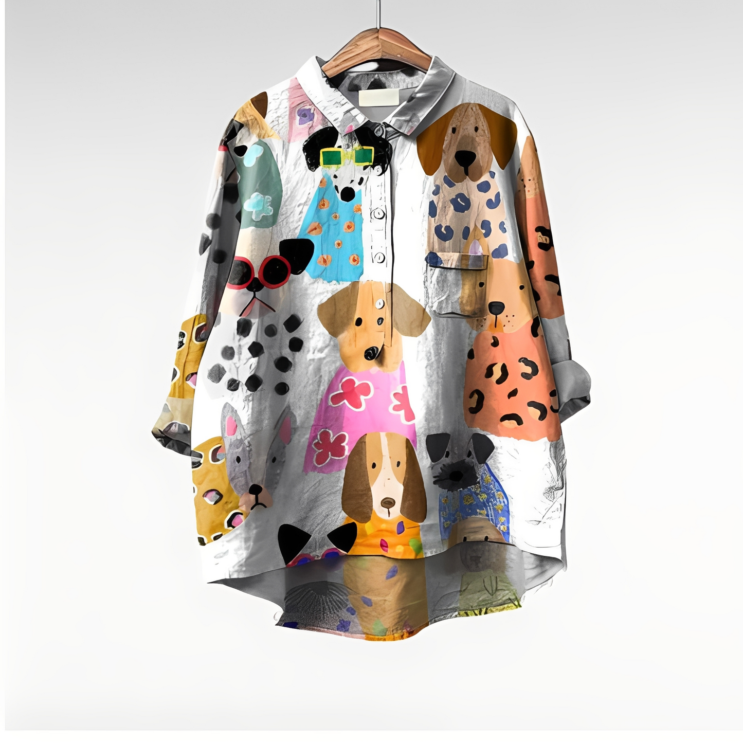 Eyden - Kunstnerisk skjorte med lange ermer for kvinner