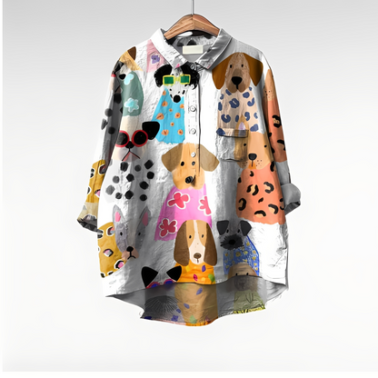 Eyden - Kunstnerisk skjorte med lange ermer for kvinner