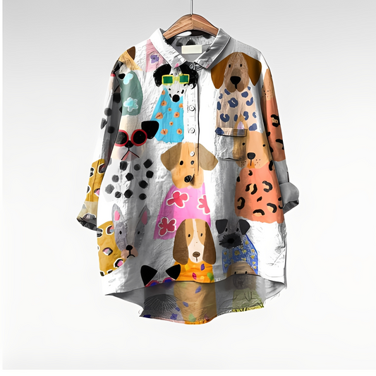 Eyden - Kunstnerisk skjorte med lange ermer for kvinner