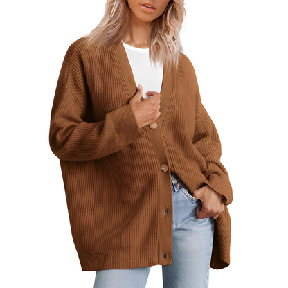 Christal - Tilfeldig Stor Cardigan for Kvinner