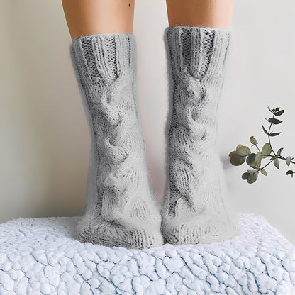 Dorothy - Varme strikkede ullstrømper for damer