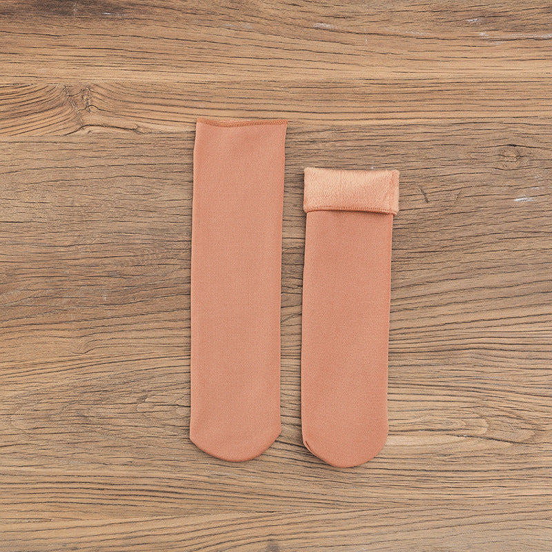 Gloria - Varme fløyel-snøsokker for damer