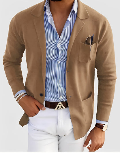 Giffard - Elegant ulljakke med dobbeltradet knapping for herrer