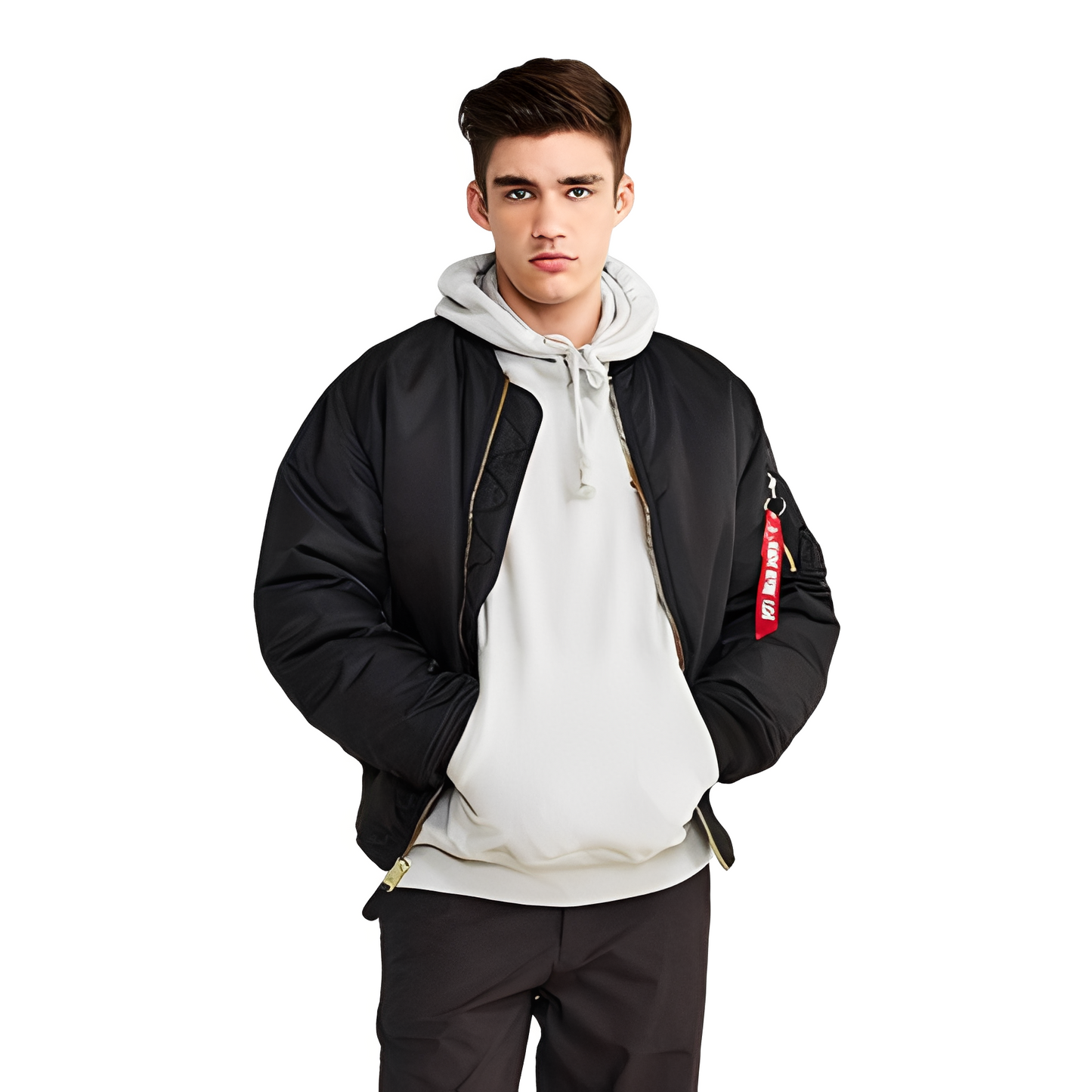 Norbert - Retro-bomberjakke med vattering for herrer