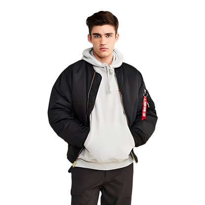 Norbert - Retro-bomberjakke med vattering for herrer