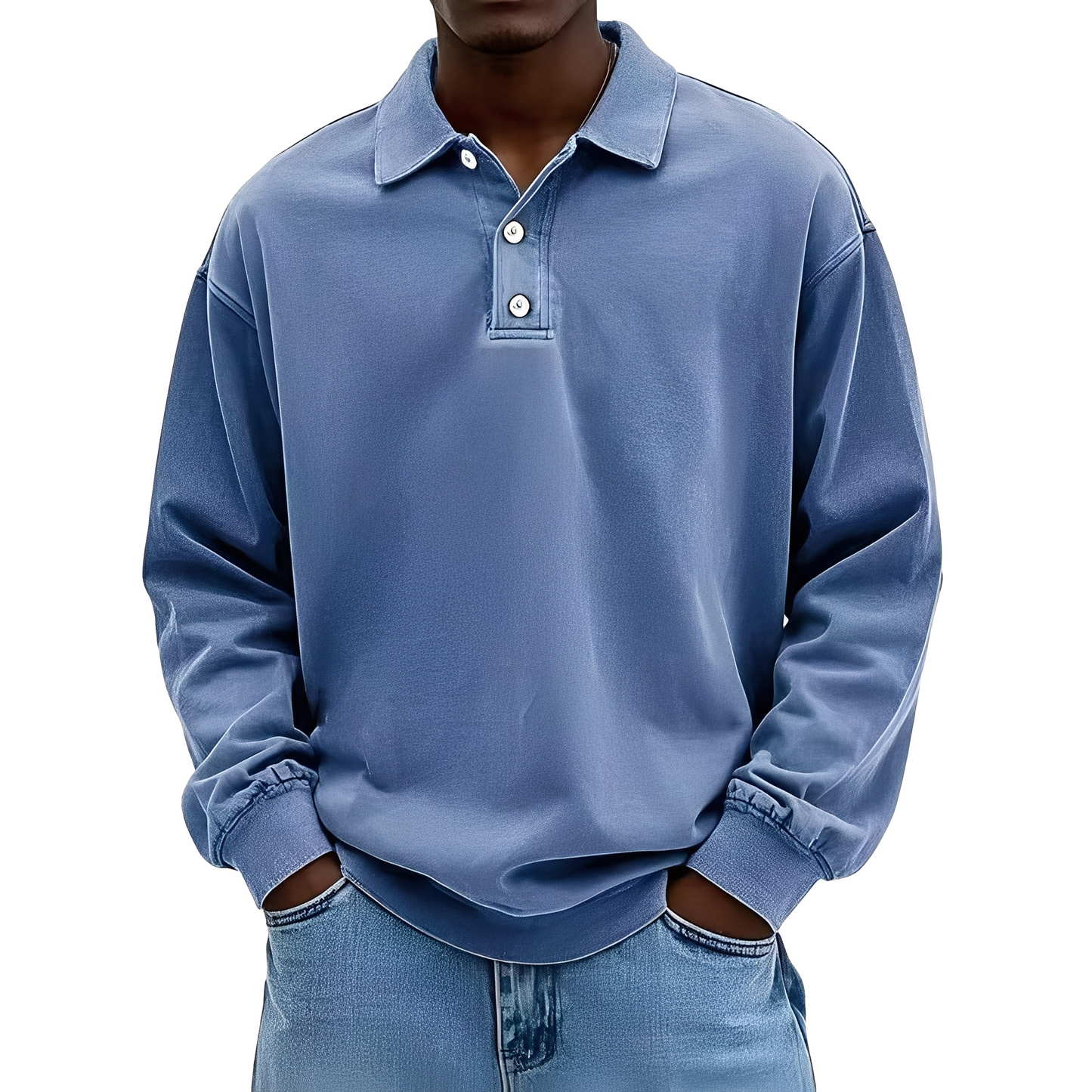 Chris - Klassisk tykk langermet skjorte for herrer