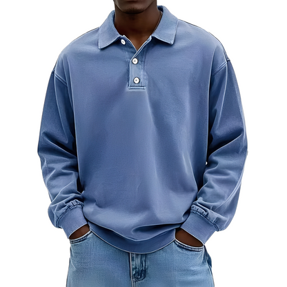 Chris - Klassisk tykk langermet skjorte for herrer